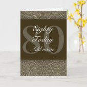 特別パーソナライズされた誕生日カード80 カード (黄色い花)