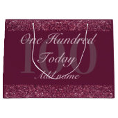 特別パーソナライズされた誕生日抱き枕100日 ラージペーパーバッグ (正面)