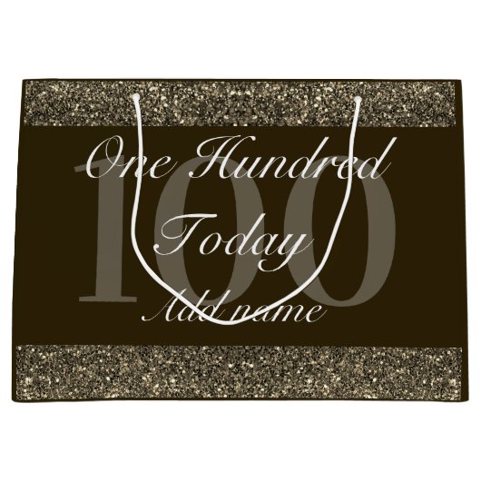 特別パーソナライズされた誕生日抱き枕100日 ラージペーパーバッグ (正面)