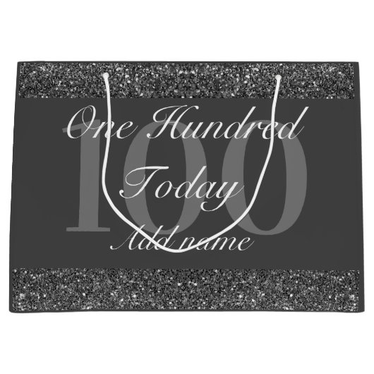 特別パーソナライズされた誕生日抱き枕100日 ラージペーパーバッグ (正面)