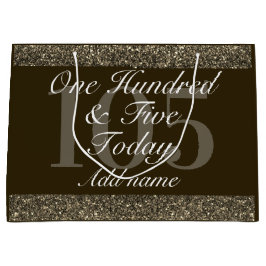 特別パーソナライズされた誕生日抱き枕105th ラージペーパーバッグ