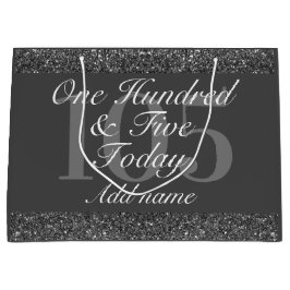 特別パーソナライズされた誕生日抱き枕105th ラージペーパーバッグ