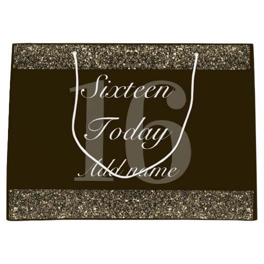 特別パーソナライズされた誕生日抱き枕16日 ラージペーパーバッグ (正面)