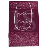 特別パーソナライズされた誕生日抱き枕18日 ミディアムペーパーバッグ (正面)