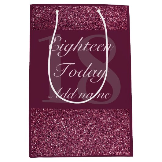 特別パーソナライズされた誕生日抱き枕18日 ミディアムペーパーバッグ (正面)