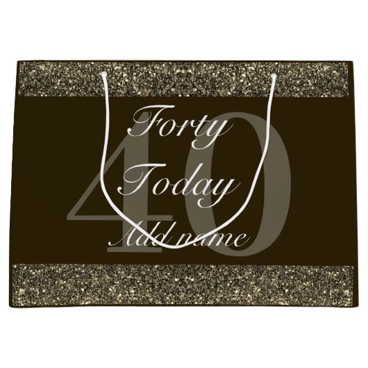 特別パーソナライズされた誕生日抱き枕40日 ラージペーパーバッグ (正面)