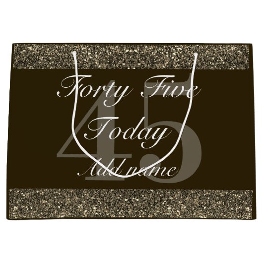 特別パーソナライズされた誕生日抱き枕45日 ラージペーパーバッグ (正面)