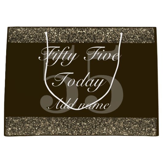 特別パーソナライズされた誕生日抱き枕55日 ラージペーパーバッグ (正面)