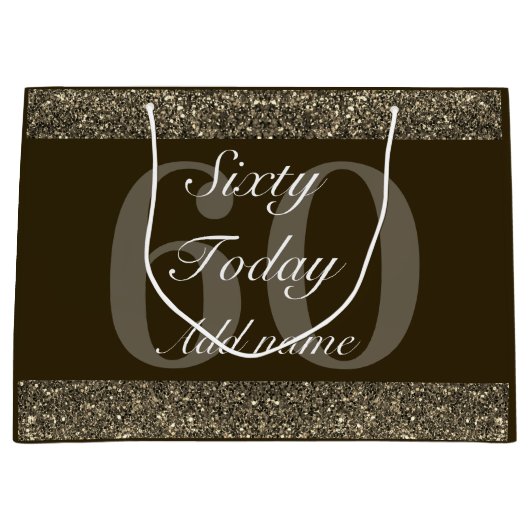 特別パーソナライズされた誕生日抱き枕60日 ラージペーパーバッグ (正面)