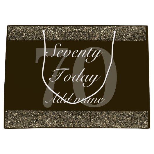 特別パーソナライズされた誕生日抱き枕70日 ラージペーパーバッグ (正面)