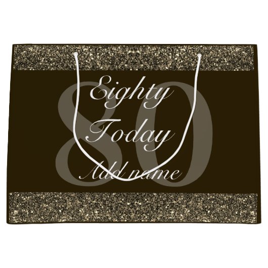 特別パーソナライズされた誕生日抱き枕80日 ラージペーパーバッグ (正面)