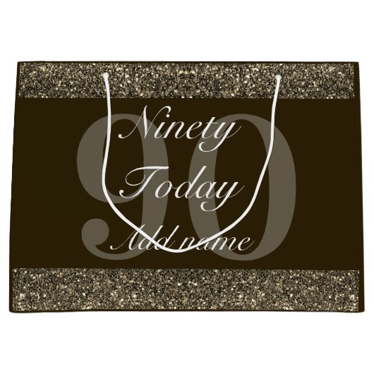 特別パーソナライズされた誕生日抱き枕90日 ラージペーパーバッグ (正面)