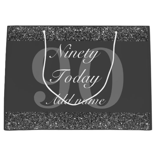 特別パーソナライズされた誕生日抱き枕90日 ラージペーパーバッグ (正面)