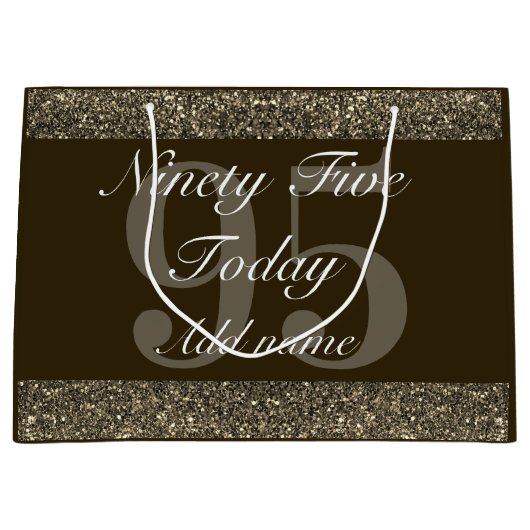 特別パーソナライズされた誕生日抱き枕95日 ラージペーパーバッグ (正面)