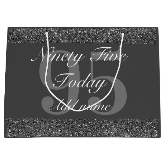 特別パーソナライズされた誕生日抱き枕95日 ラージペーパーバッグ (正面)