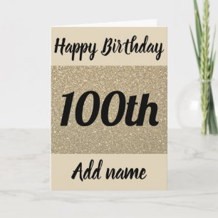 特別パーソナライズされた100歳の誕生日カード カード