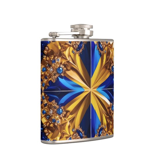 特別フラスコとスウェーデンカラーデザイン フラスク (右)