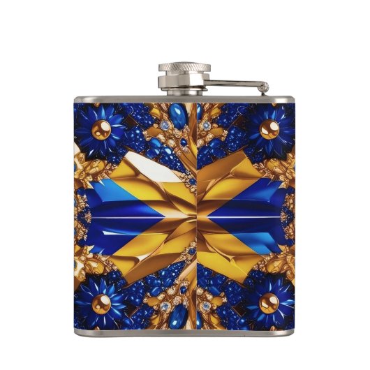 特別フラスコとスウェーデンカラーデザイン フラスク (裏面)