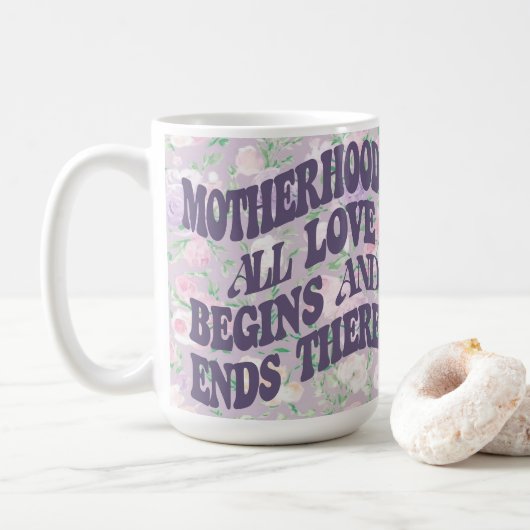 特別マザーズデイと心のこもった引用文 コーヒーマグカップ (ドーナツ)