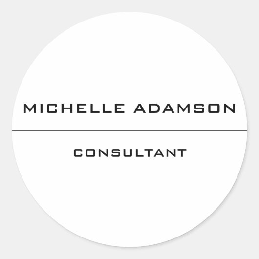 特別モダンユニークミニマル ラウンドシール (正面)