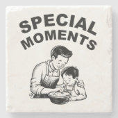 特別モーメント父の日 ストーンコースター (正面)