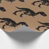 特別ユニークな恐竜の骨格の包み紙 ラッピングペーパー (角)