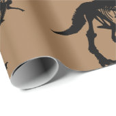 特別ユニークな恐竜の骨格の包み紙 ラッピングペーパー (ロールコーナー)