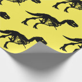 特別ユニークな恐竜の骨格の包み紙 ラッピングペーパー (角)