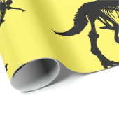 特別ユニークな恐竜の骨格の包み紙 ラッピングペーパー (ロールコーナー)