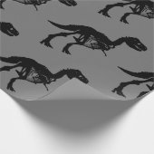 特別ユニークな恐竜の骨格の包み紙 ラッピングペーパー (角)