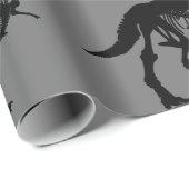 特別ユニークな恐竜の骨格の包み紙 ラッピングペーパー (ロールコーナー)