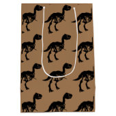 特別ユニークな恐竜の骨格抱き枕 ミディアムペーパーバッグ (裏面)