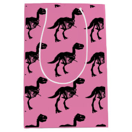 特別ユニークな恐竜の骨格抱き枕 ミディアムペーパーバッグ