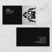 特別ユニークフローラダマスクトレンディー 名刺 (正面/裏面)