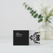 特別ユニークフローラダマスクトレンディー 名刺 (スタンド正面)