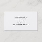 特別ユニーク白黒澄ん独占的 名刺 (裏面)