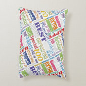 特別ユニーク100歳の誕生日パーティギフト アクセントクッション (裏面(縦))