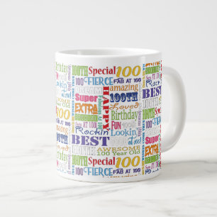 特別ユニーク100歳の誕生日パーティギフト ジャンボコーヒーマグカップ