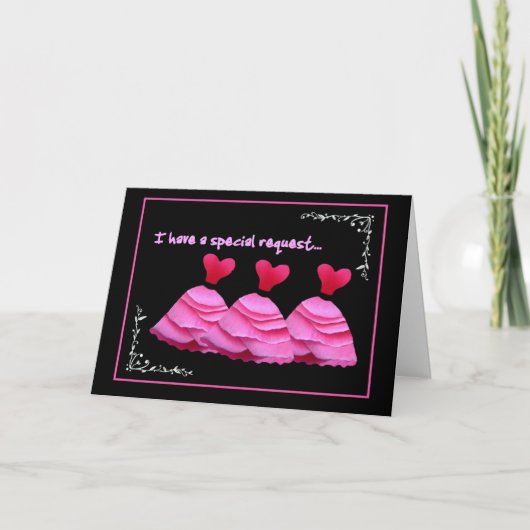 特別リクエスト – ホステル結婚式招待状 招待状 (正面)