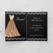 特別依頼 – 結婚式招待状青銅ガウン 招待状 (内部)