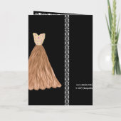 特別依頼 – 結婚式招待状青銅ガウン 招待状 (裏面)