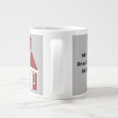 特別先生パーソナライズされたワンルームスクールハウス ジャンボコーヒーマグカップ (裏面)