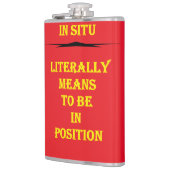 特別前向きな友達のための高揚する言葉 フラスク (左)