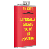 特別前向きな友達のための高揚する言葉 フラスク (右)