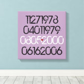 特別動揺してな日付 キャンバスプリント (インサイチュ (ウッドフロア))