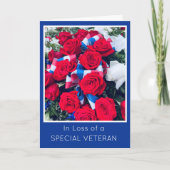 特別同情カードを失った退役軍人 サンキューカード (正面)