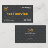 特別名字捺印背景タクシーサービス 名刺 (正面/裏面)