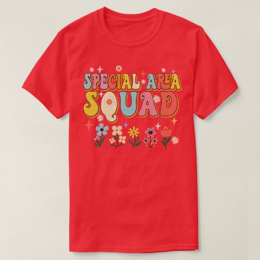 特別地域分隊先生学生レトロ Tシャツ (デザイン正面)