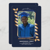 特別大学院の写真卒業 招待状 (正面/裏面)