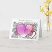 特別娘のためのバレンタインをカスタマイズ可能 カード (黄色い花)